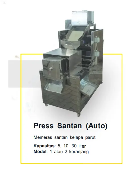 Mesin Press Santan (Auto)