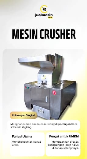 Mesin Crusher Coklat