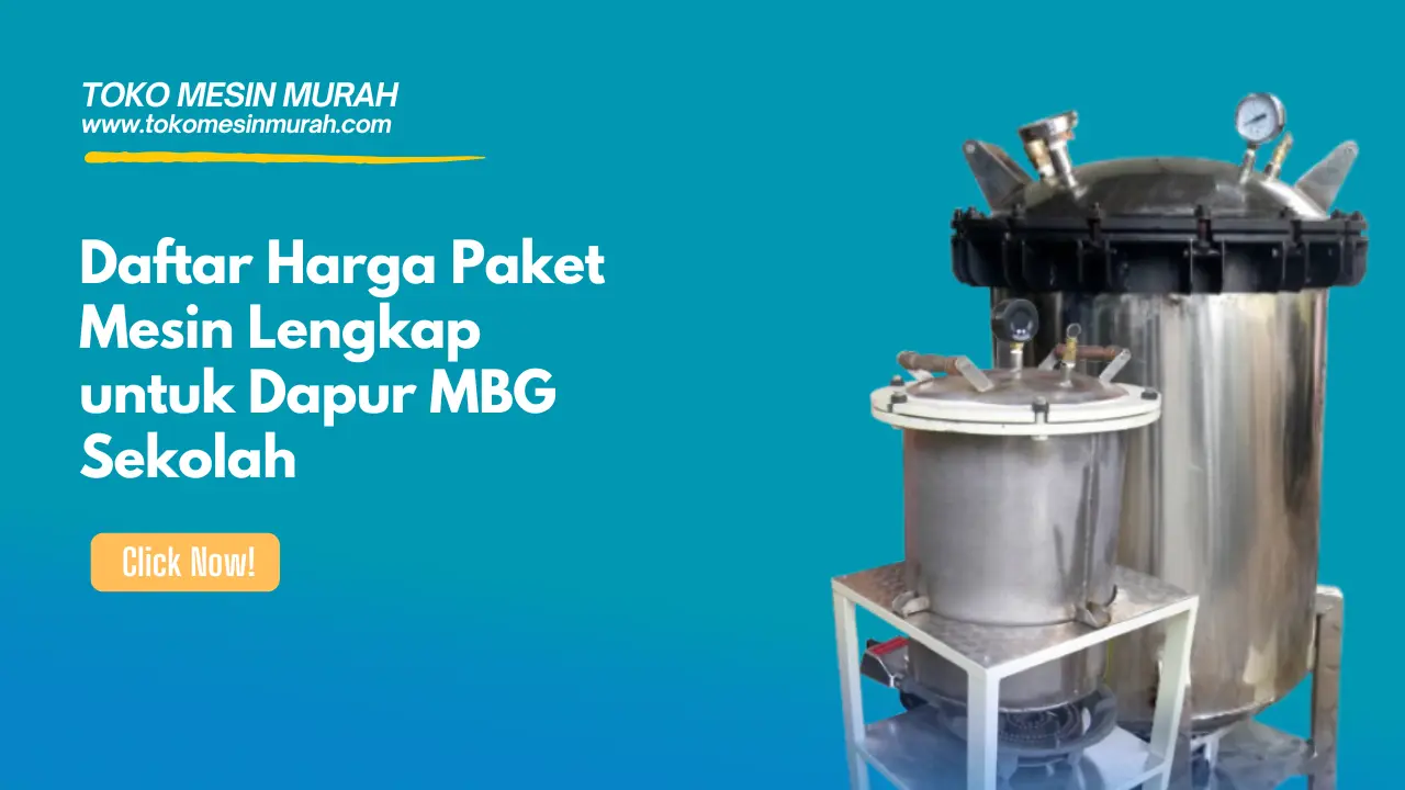 daftar harga paket mesin lengkap untuk dapur mbg sekolah