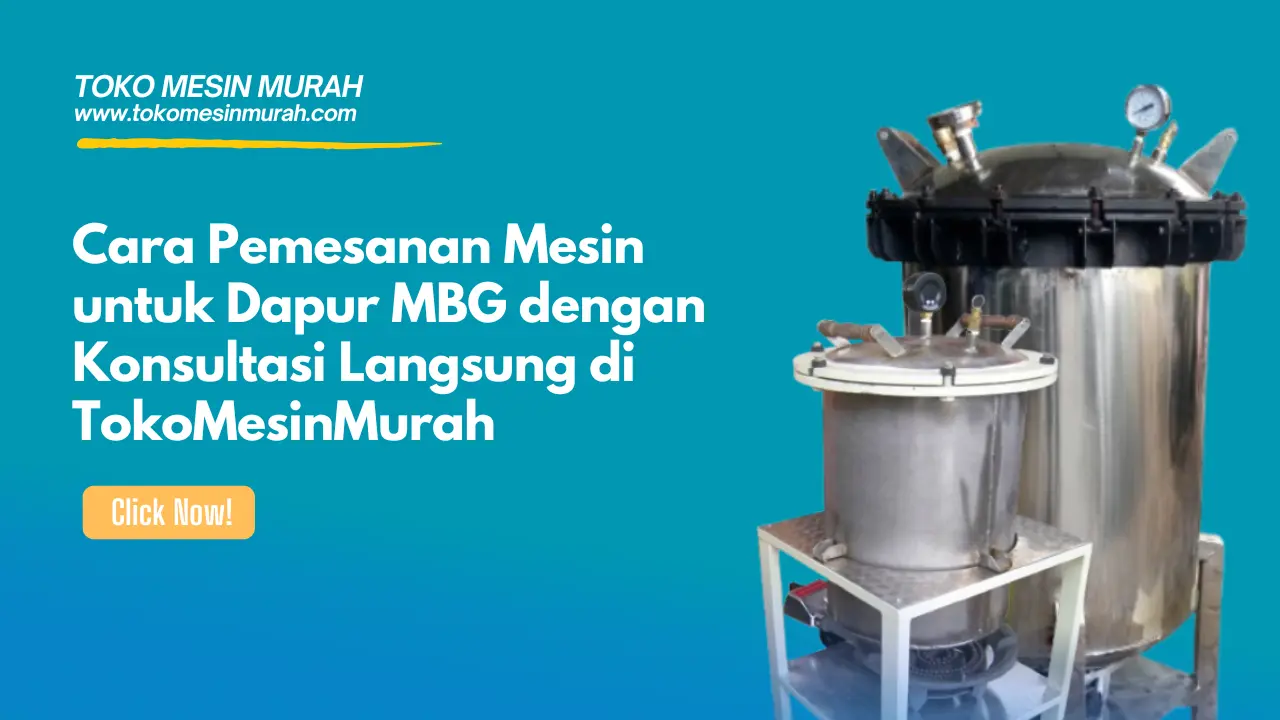cara pemesanan mesin untuk dapur mbg dan konsultasi langsung